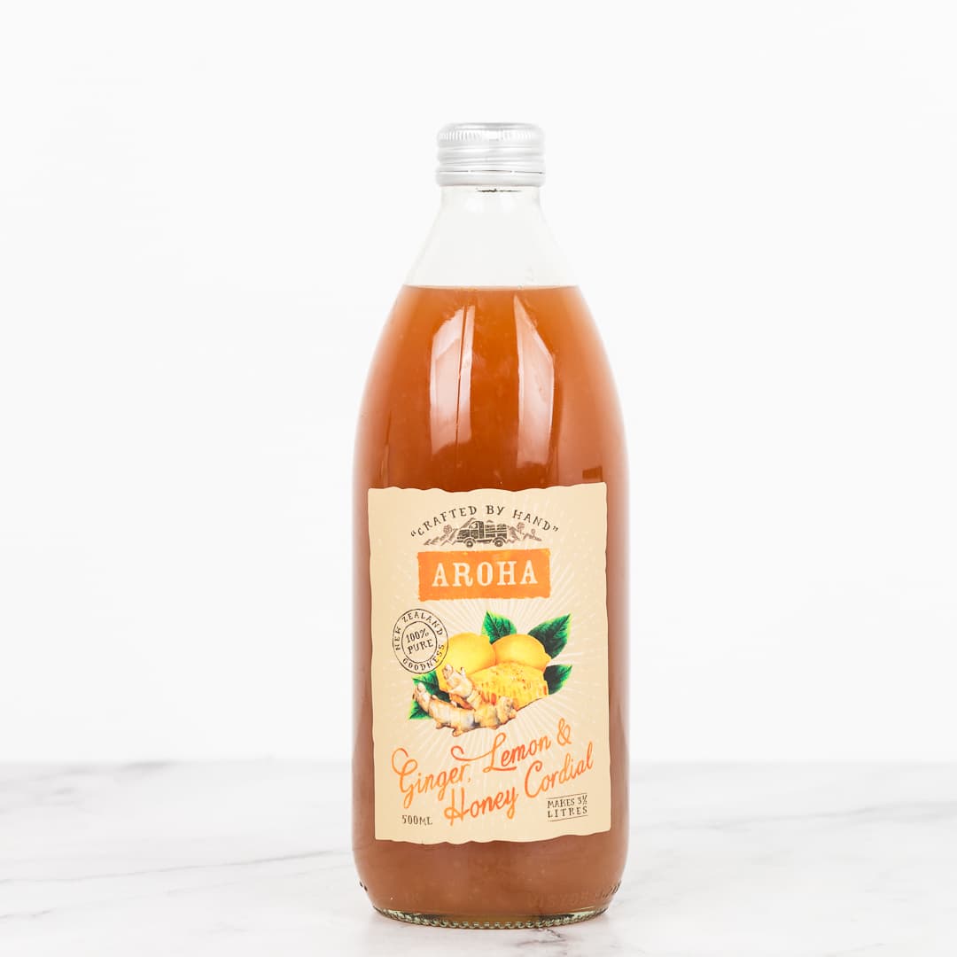Aroha Ginger Honey And Lemon Cordial 500ml