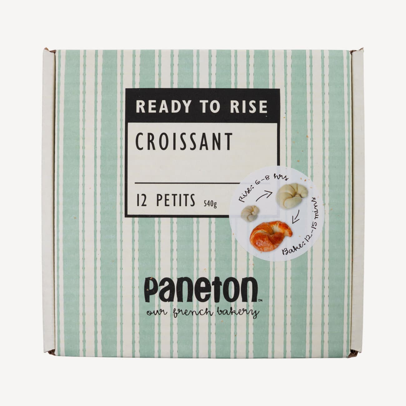Paneton Frozen Ready To Rise Croissant Mini 12 Pack