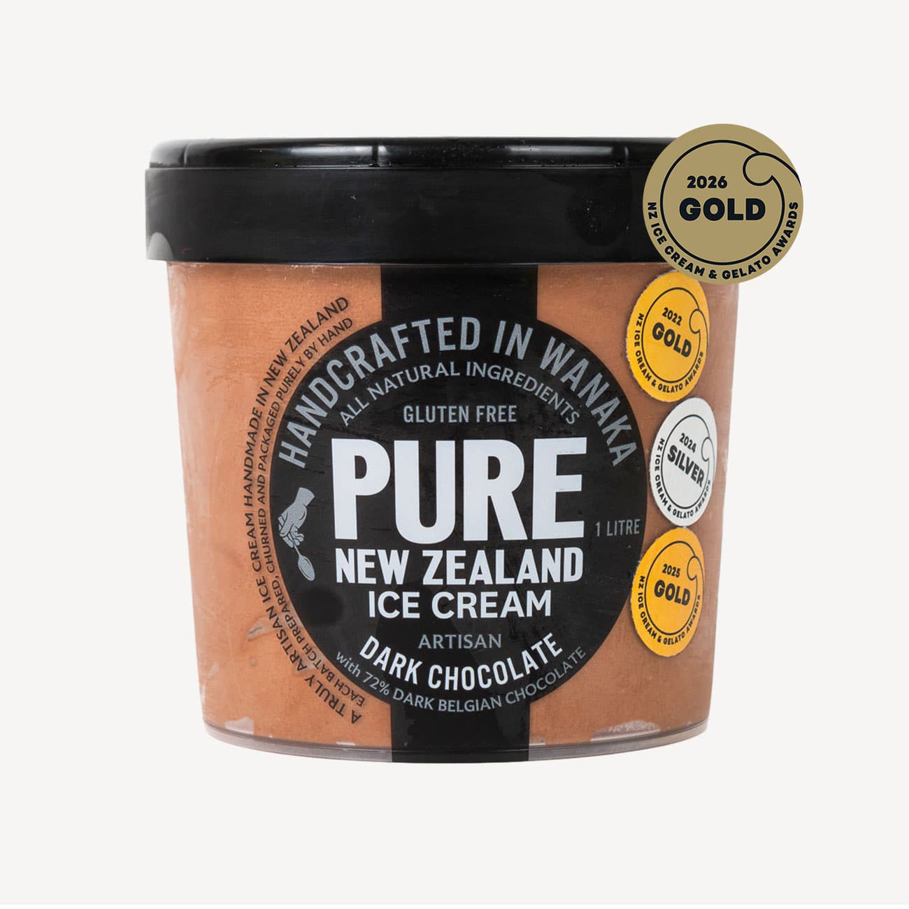 Pure Nz Dark Chocolate Ice Cream 1l
