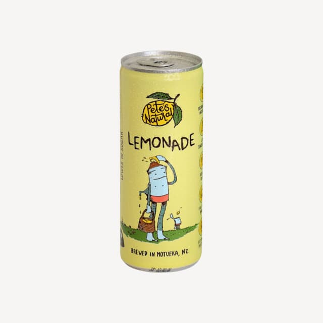 Petes Natural Lemonade Can 250ml