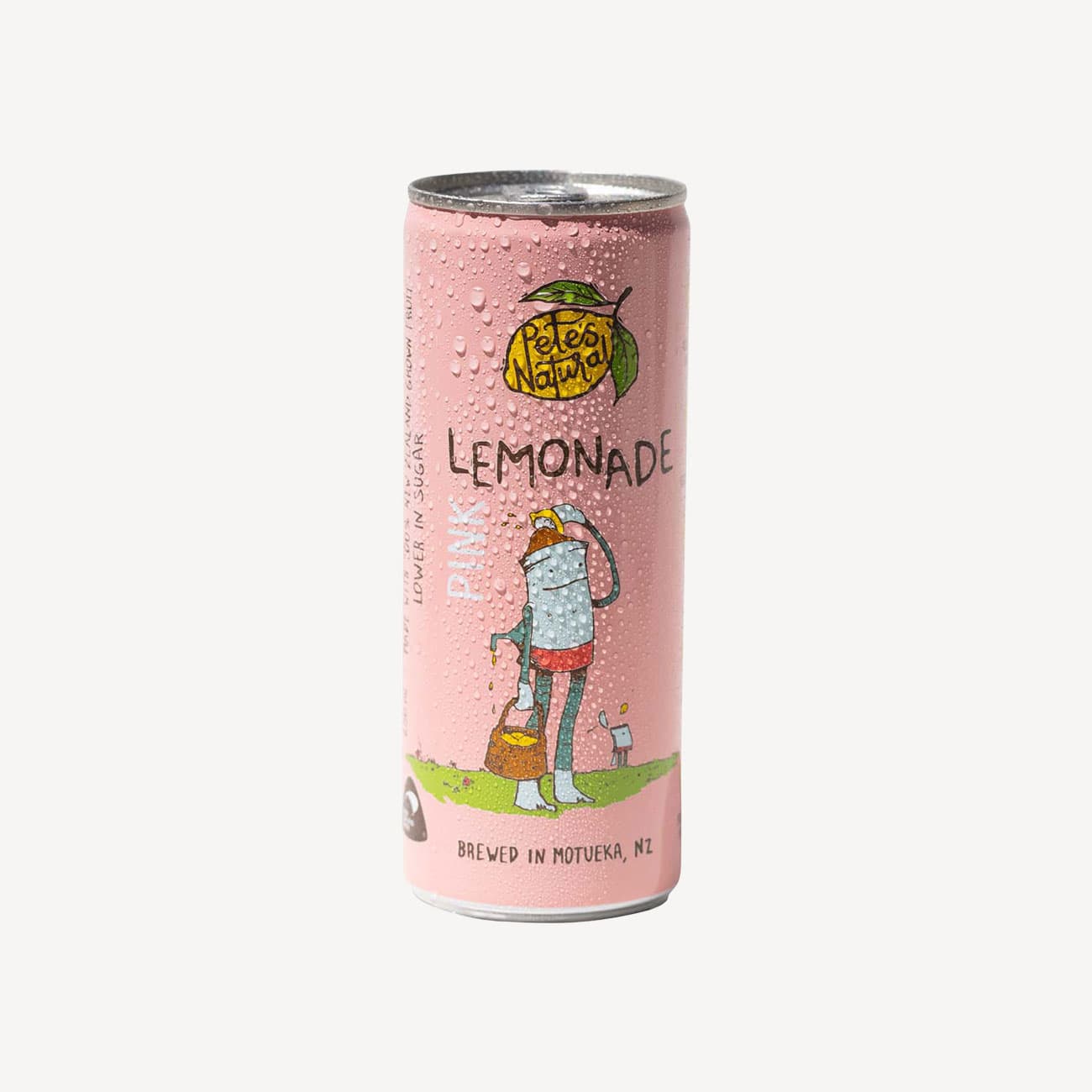 Petes Natural Pink Lemonade Can 250ml