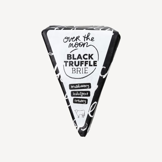 Over The Moon Black Truffle Brie Wedge 100g