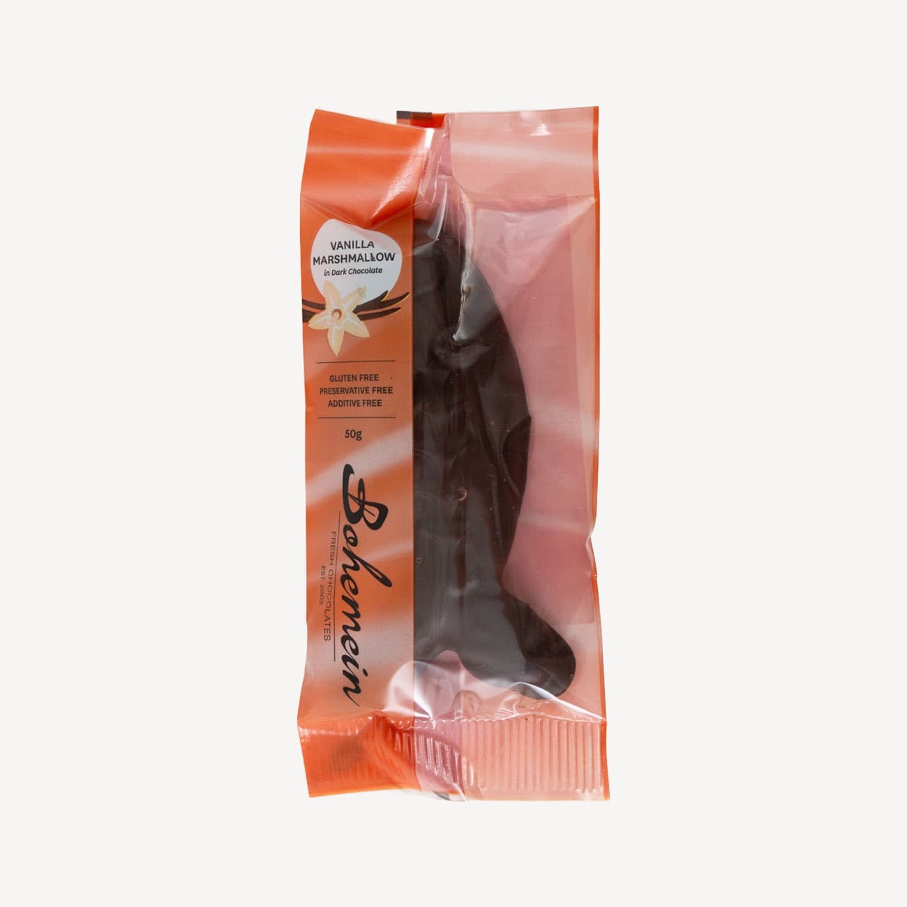 Bohemein Marshmallow Dark Chocolate Fish 50g