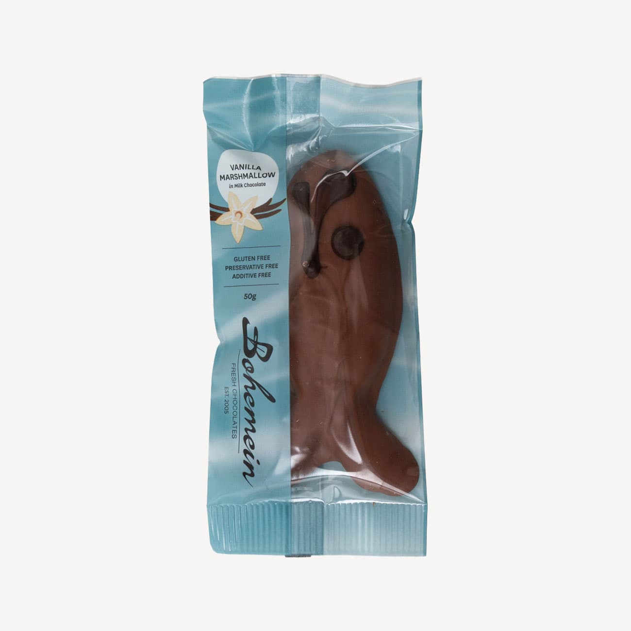 Bohemein Marshmallow Milk Chocolate Fish 50g