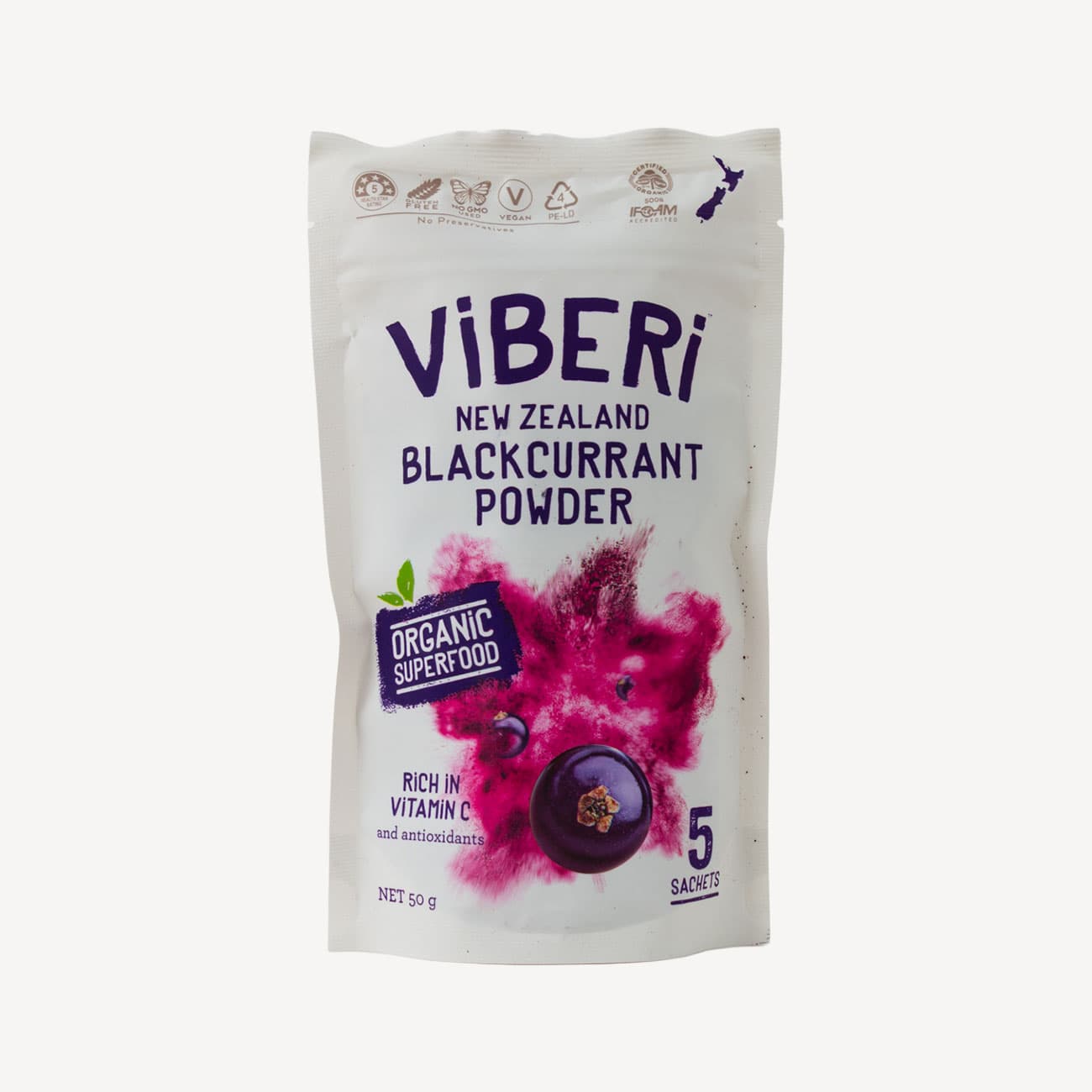 Viberi Blackcurrant Powder 10g 5 Pack