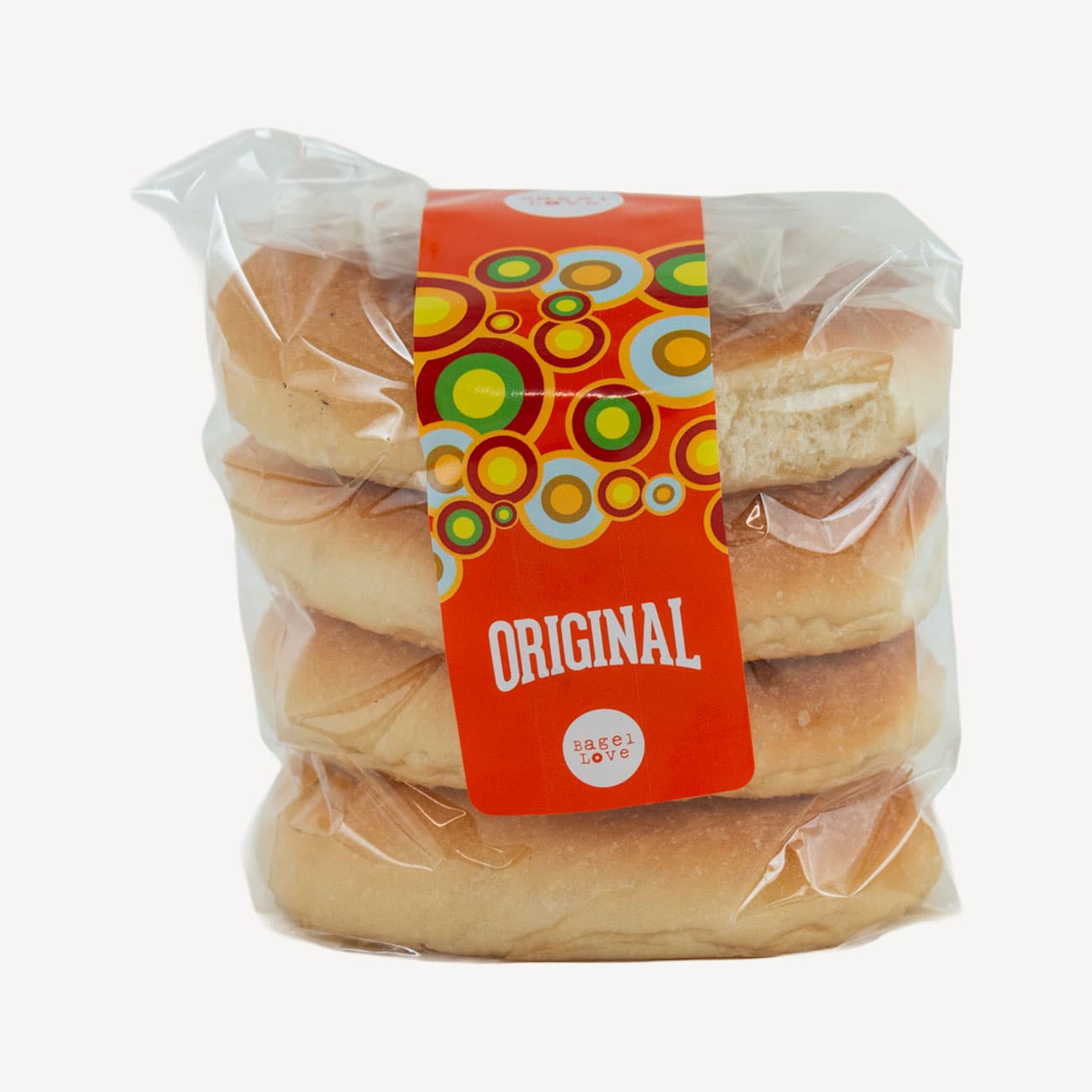 Bagel Love Plain Bagels 4 Pack