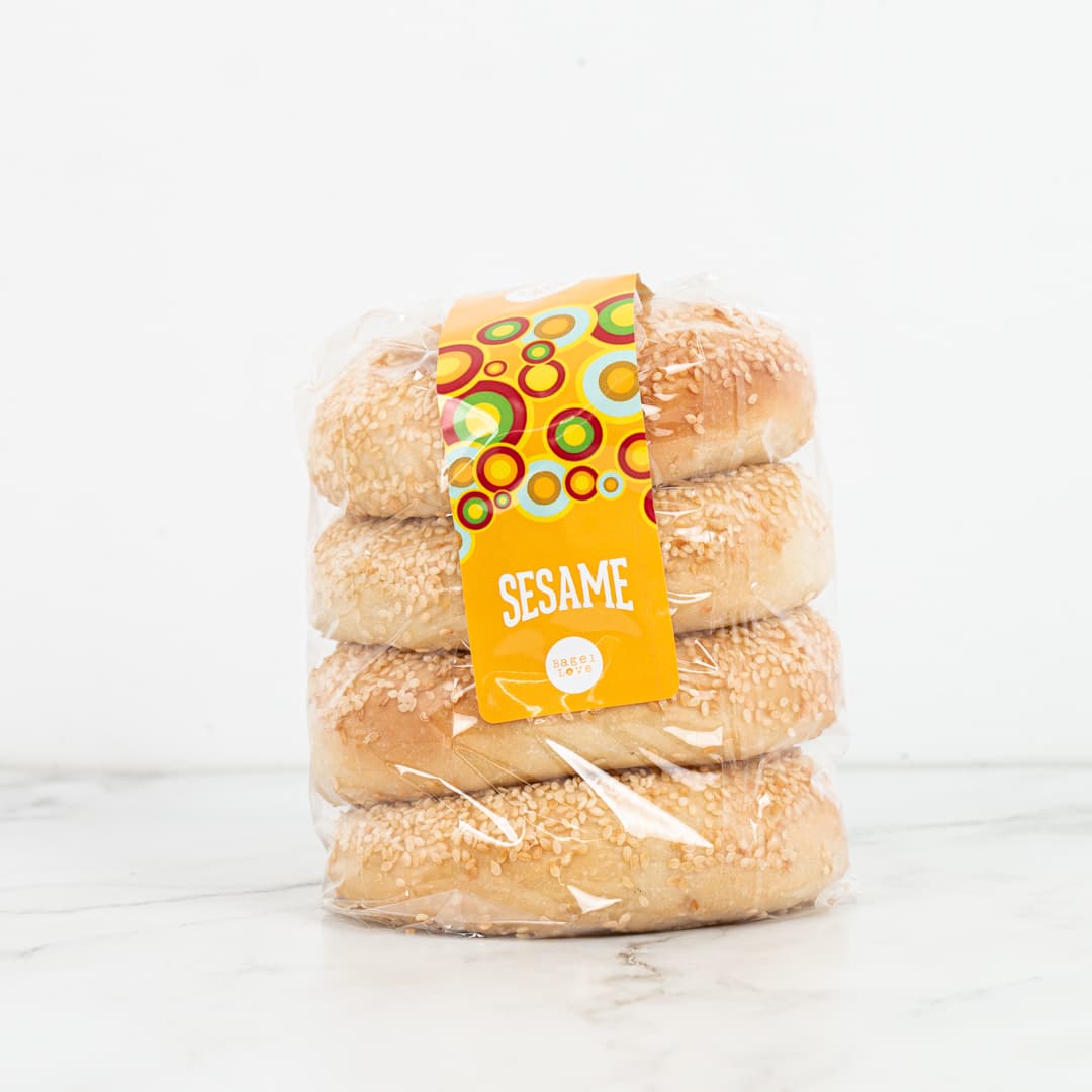 Bagel Love Sesame Bagels 4 Pack