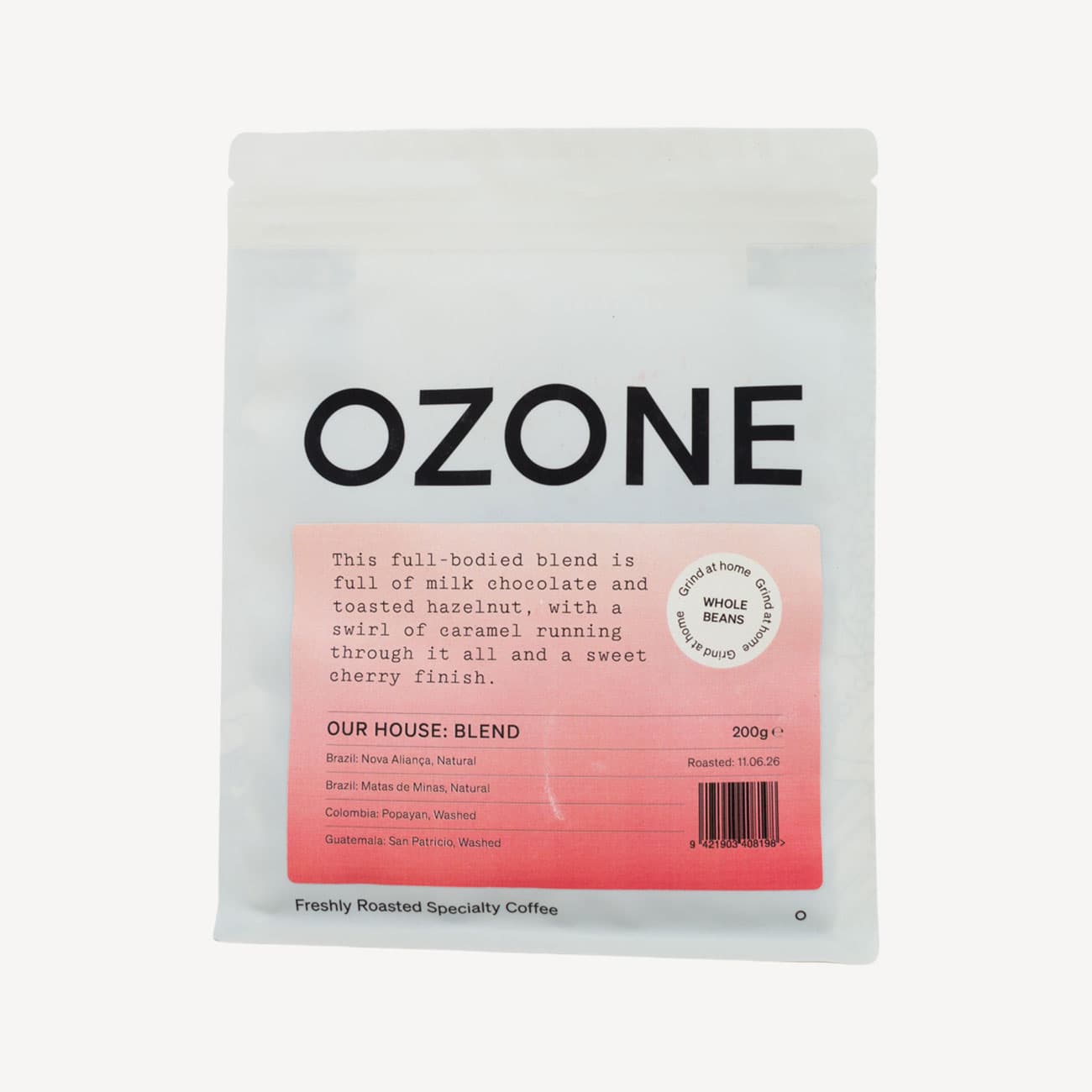 Ozone Our House Blend Whole Beans 200g