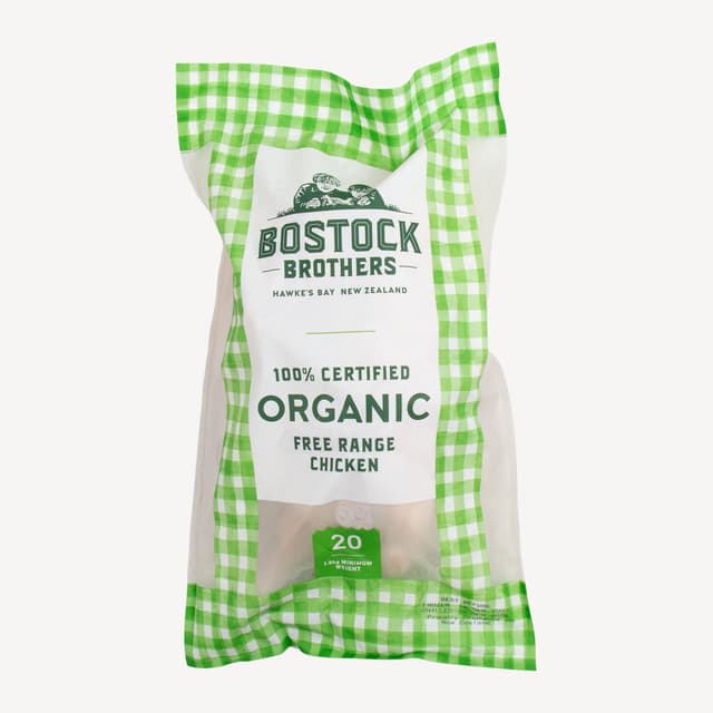Bostock Organic Whole Chicken Size 20