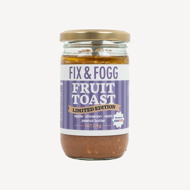 Fix And Fogg Fruit Toast Peanut Butter 275g
