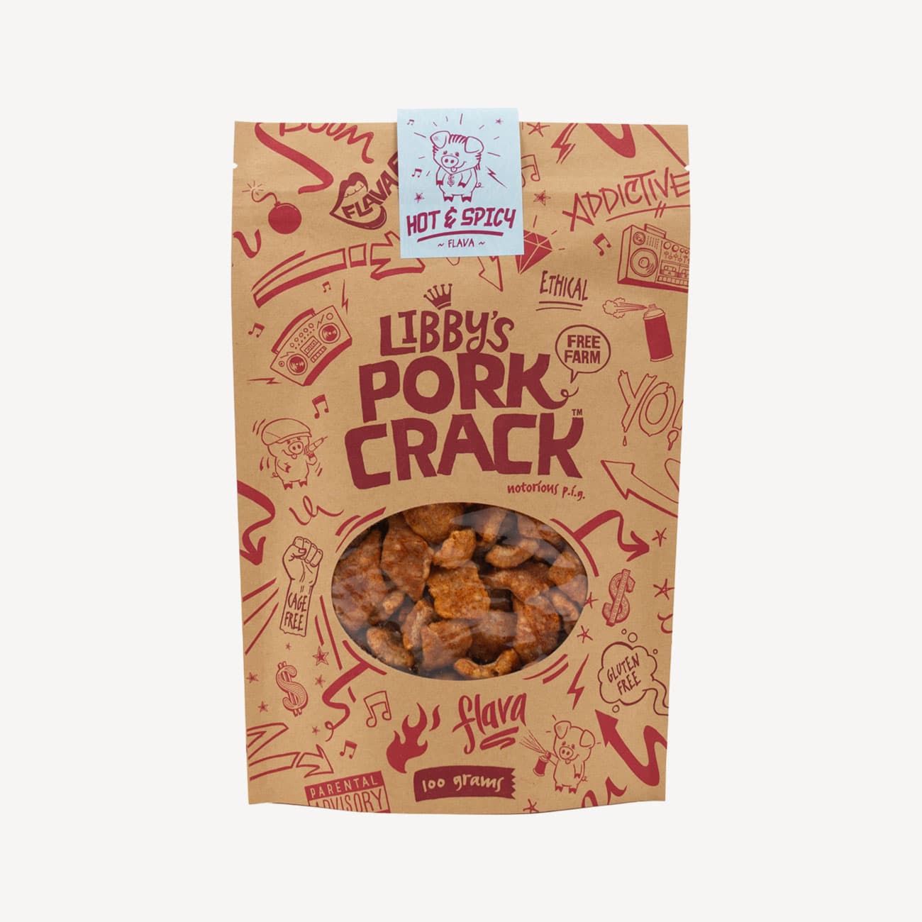 Libbys Hot And Spicy Pork Crack 100g