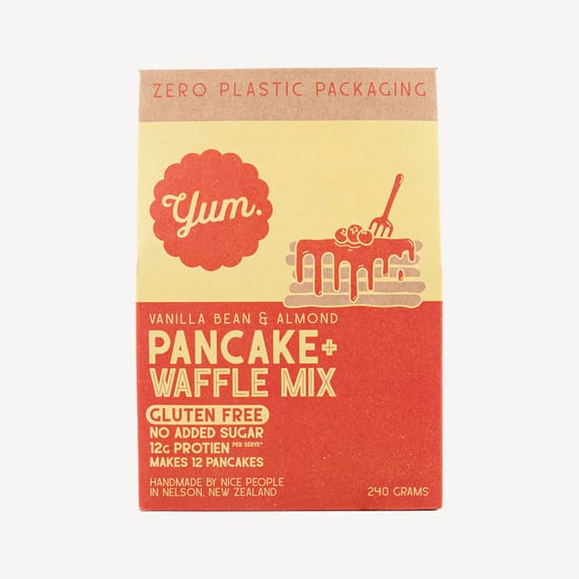 Yum Vanilla Bean & Almond Pancake Waffle Mix 240g