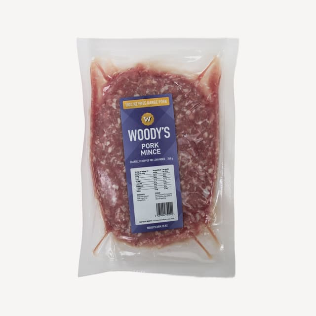 Woodys Free Range Pork Mince 350g