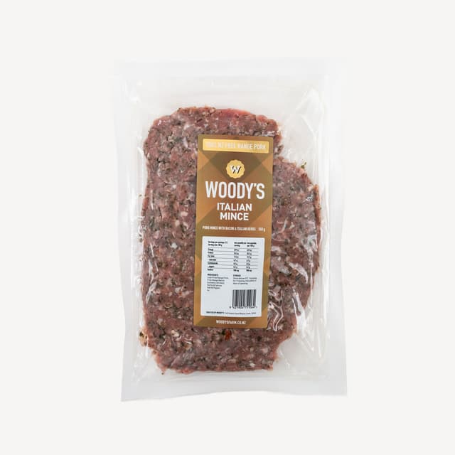 Woodys Free Range Italian Pork Mince 350g