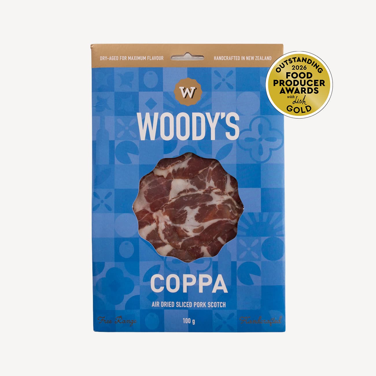 Woodys Free Range Coppa 100g