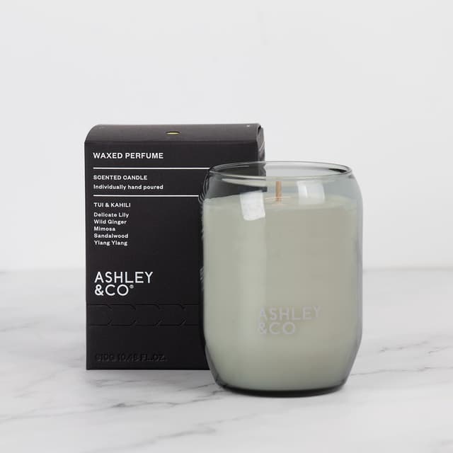 Ashley & Co Waxed Perfume Tui And Kahili Candle 310g
