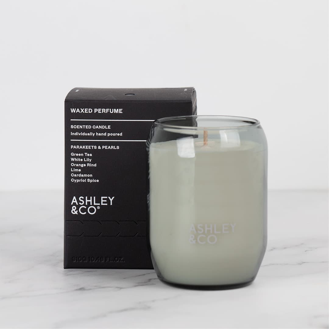 Ashley & Co Waxed Perfume Parakeets And Pearls Candle 310g