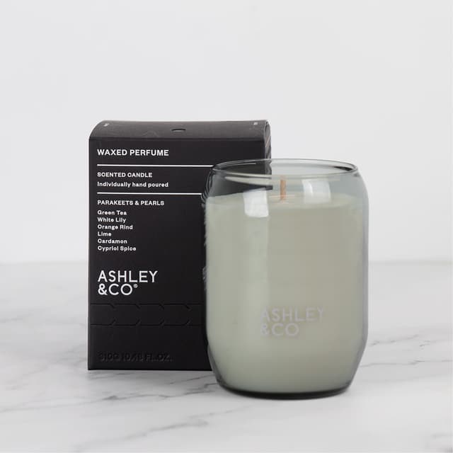 Ashley & Co Waxed Perfume Parakeets And Pearls Candle 310g