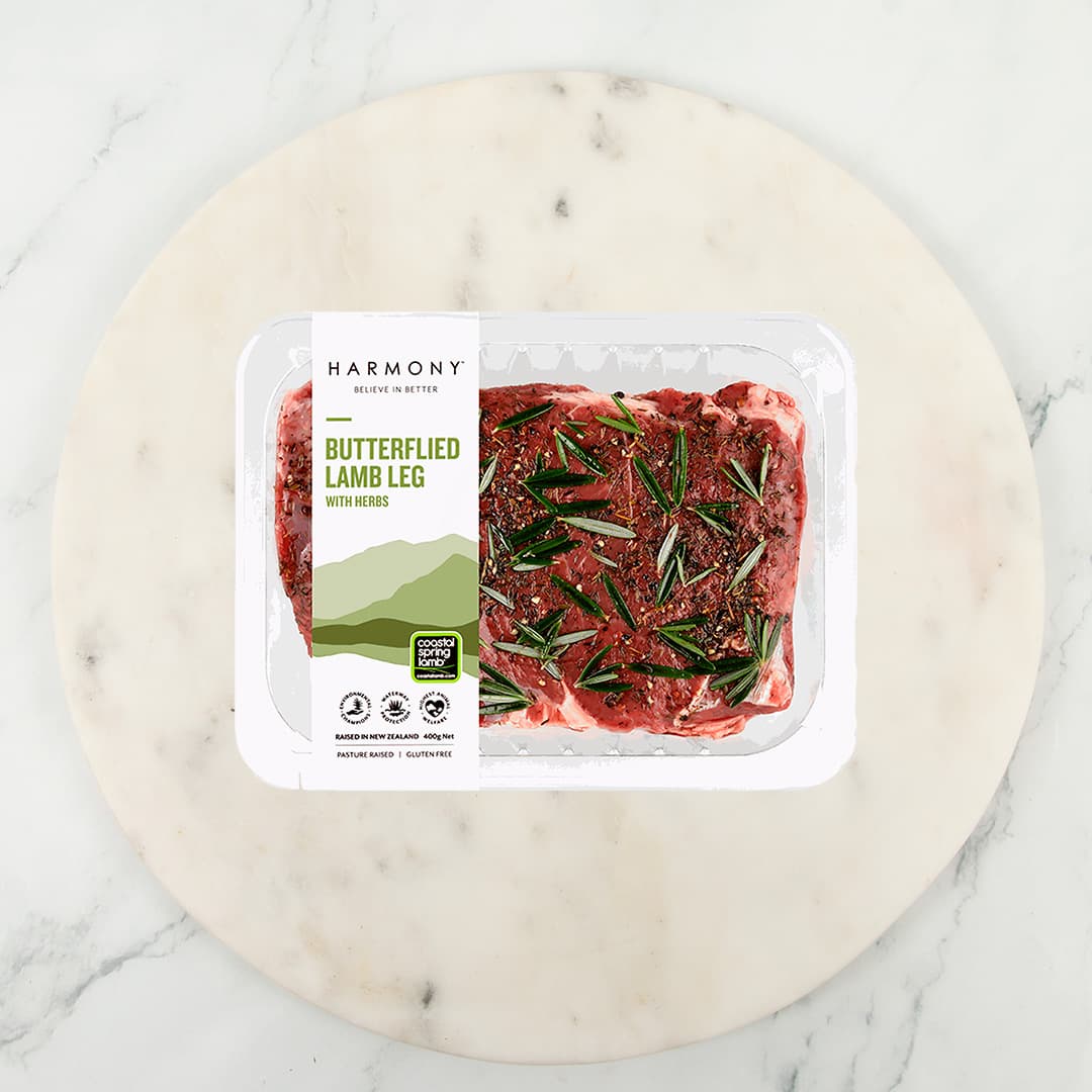 Harmony Coastal Butterflied Lamb Leg With Herbs 400g