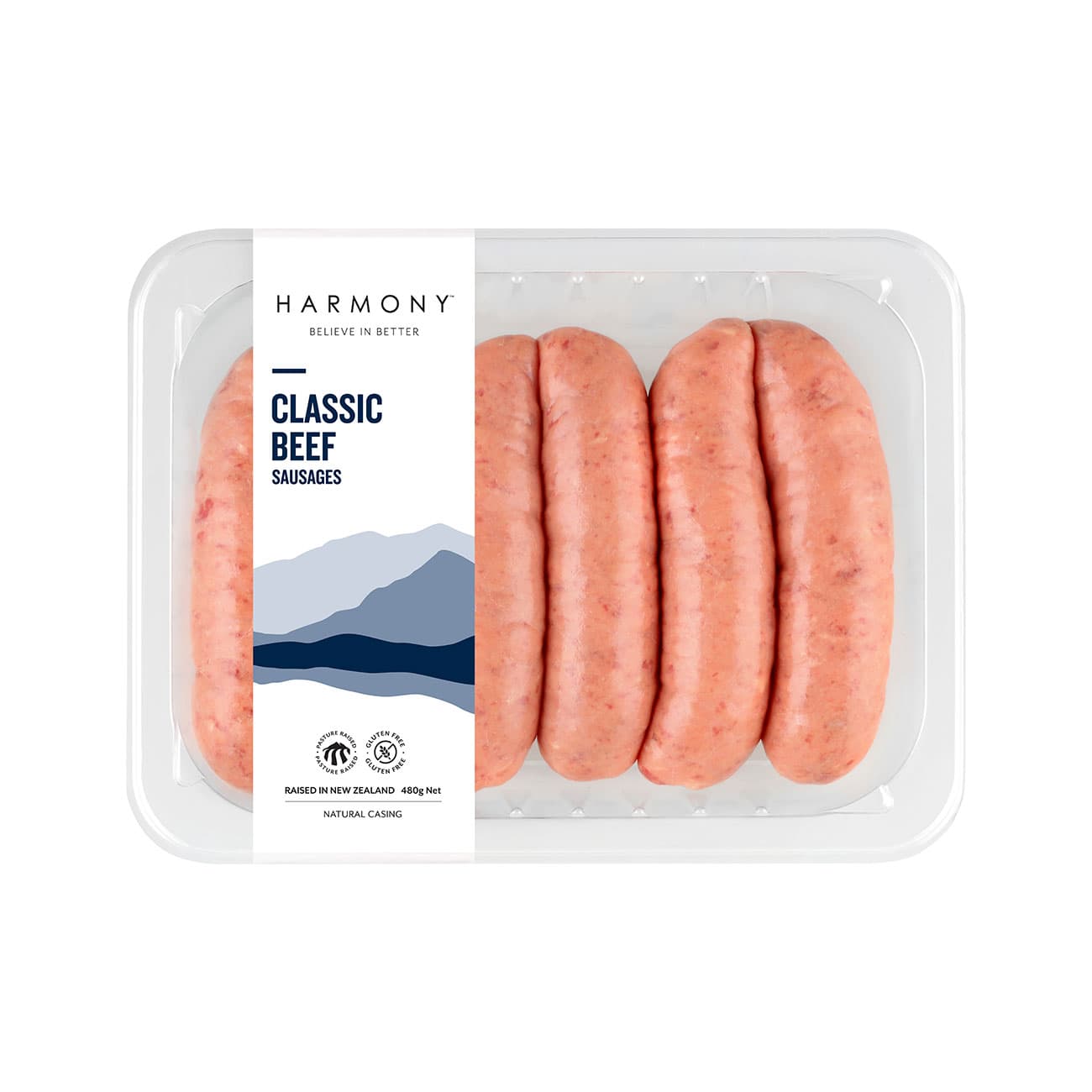 Harmony Classic Beef Sausages 450g