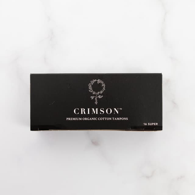Crimson Organic Cotton Super Tampons 16 Pack