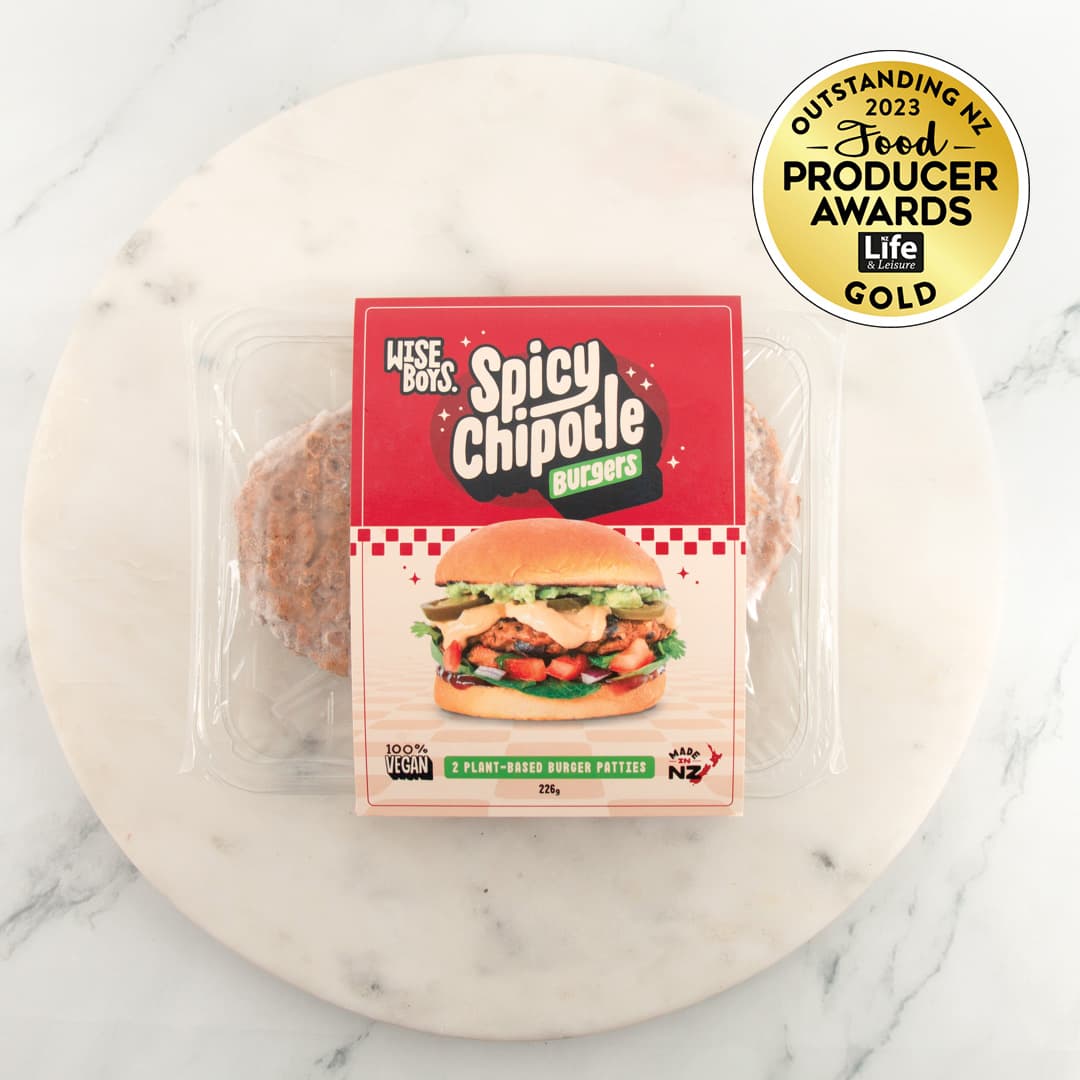 Wise Boys Burger Patties Spicy Chipotle 320g