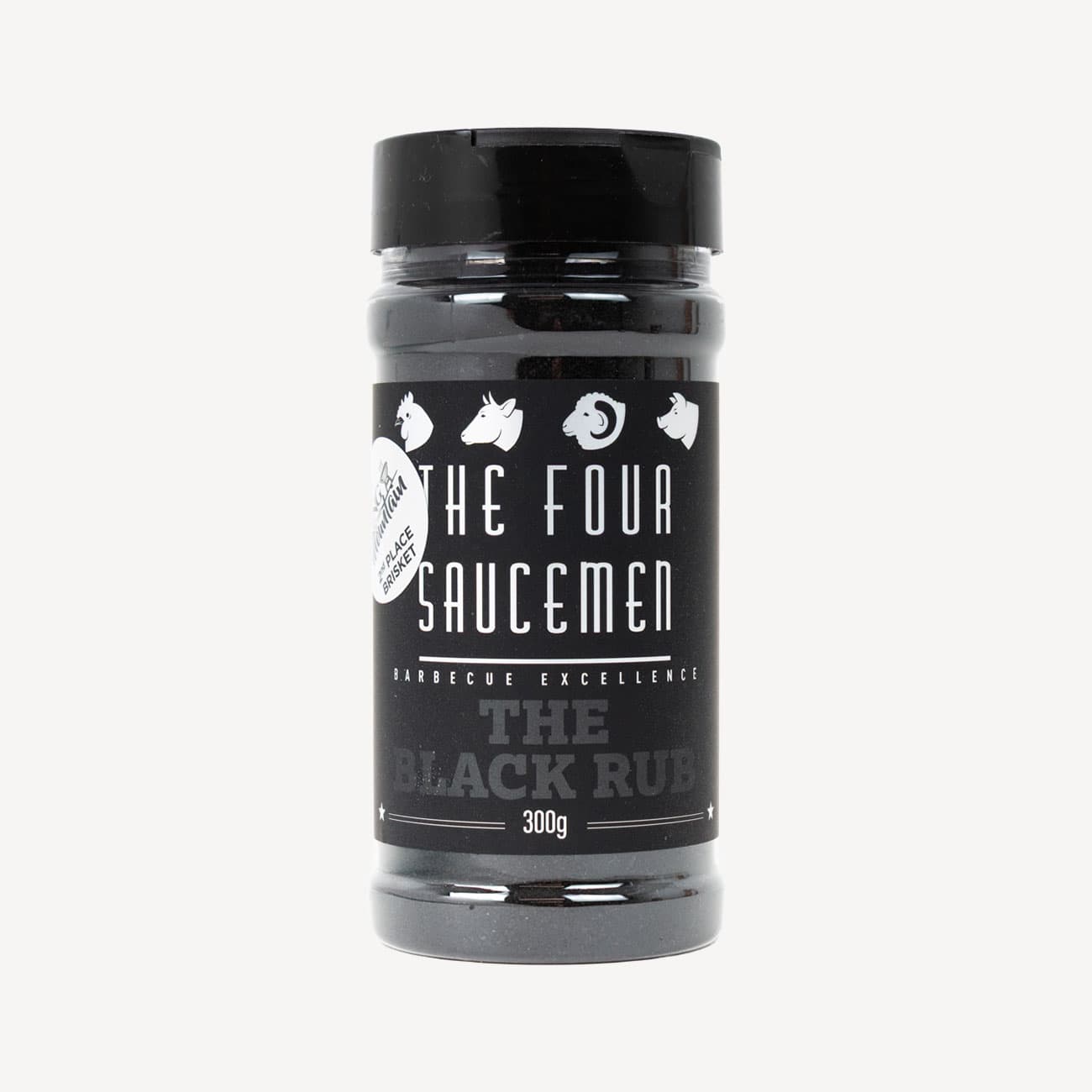 The Four Saucemen The Black Rub Shaker 300g