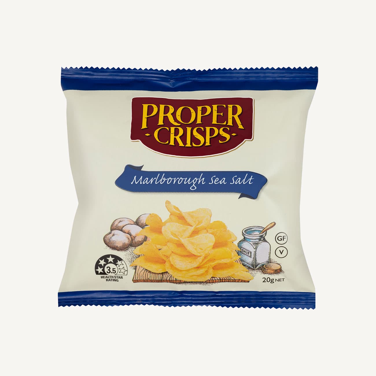 Proper Crisps Marlborough Sea Salt 20g