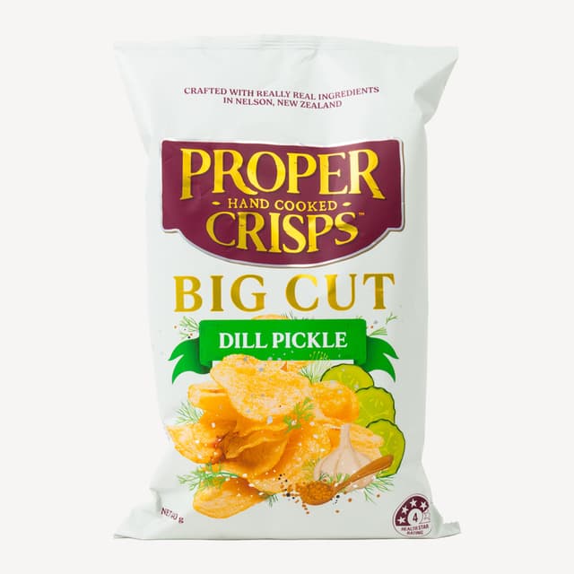 Proper Crisps Big Cut Dill Pickle 140g