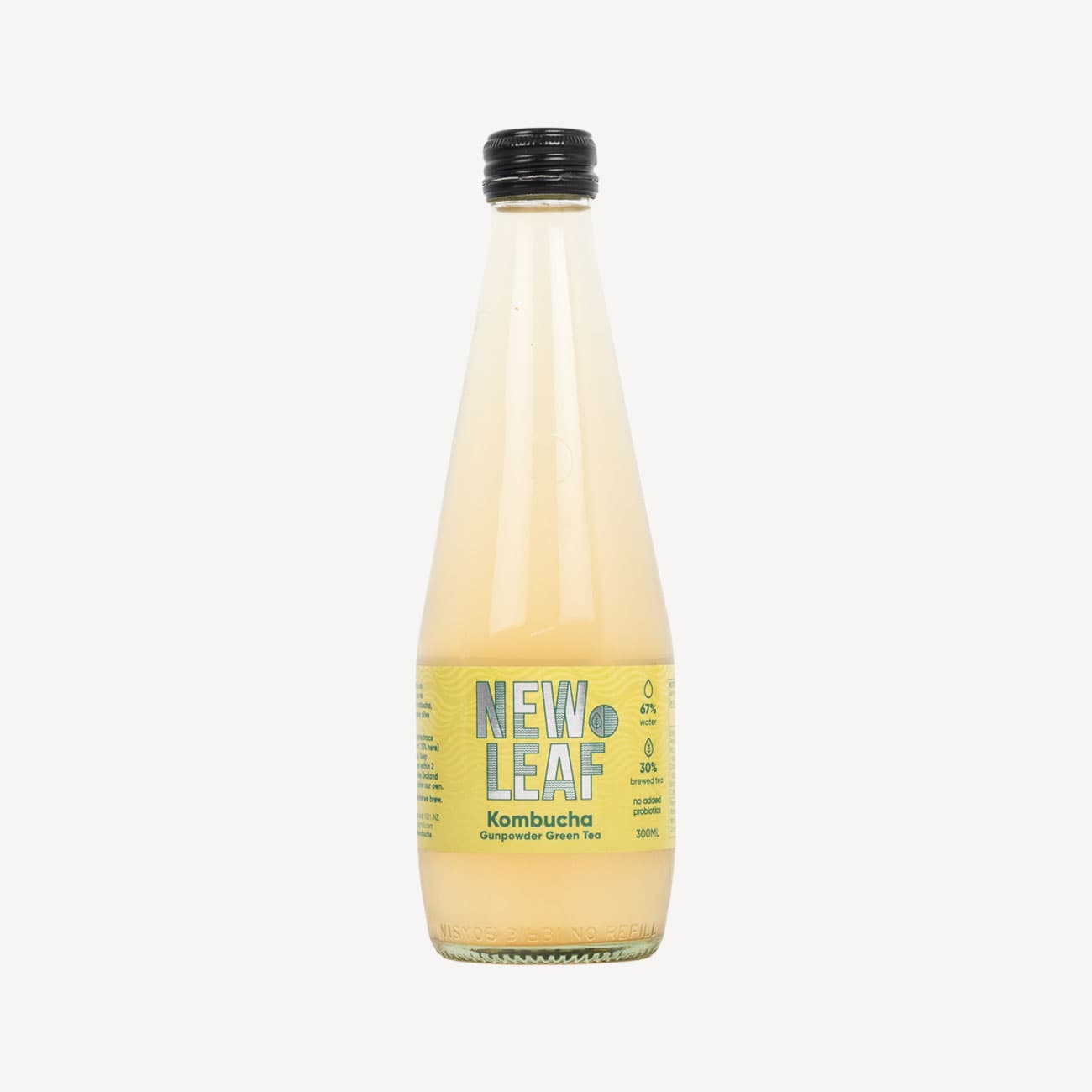 New Leaf Gunpowder Green Tea Kombucha 300ml