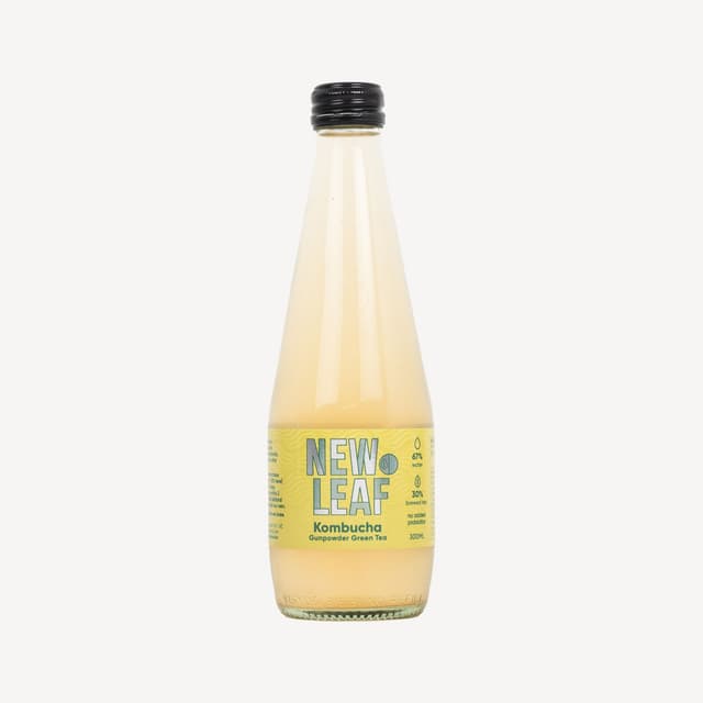 New Leaf Gunpowder Green Tea Kombucha 300ml