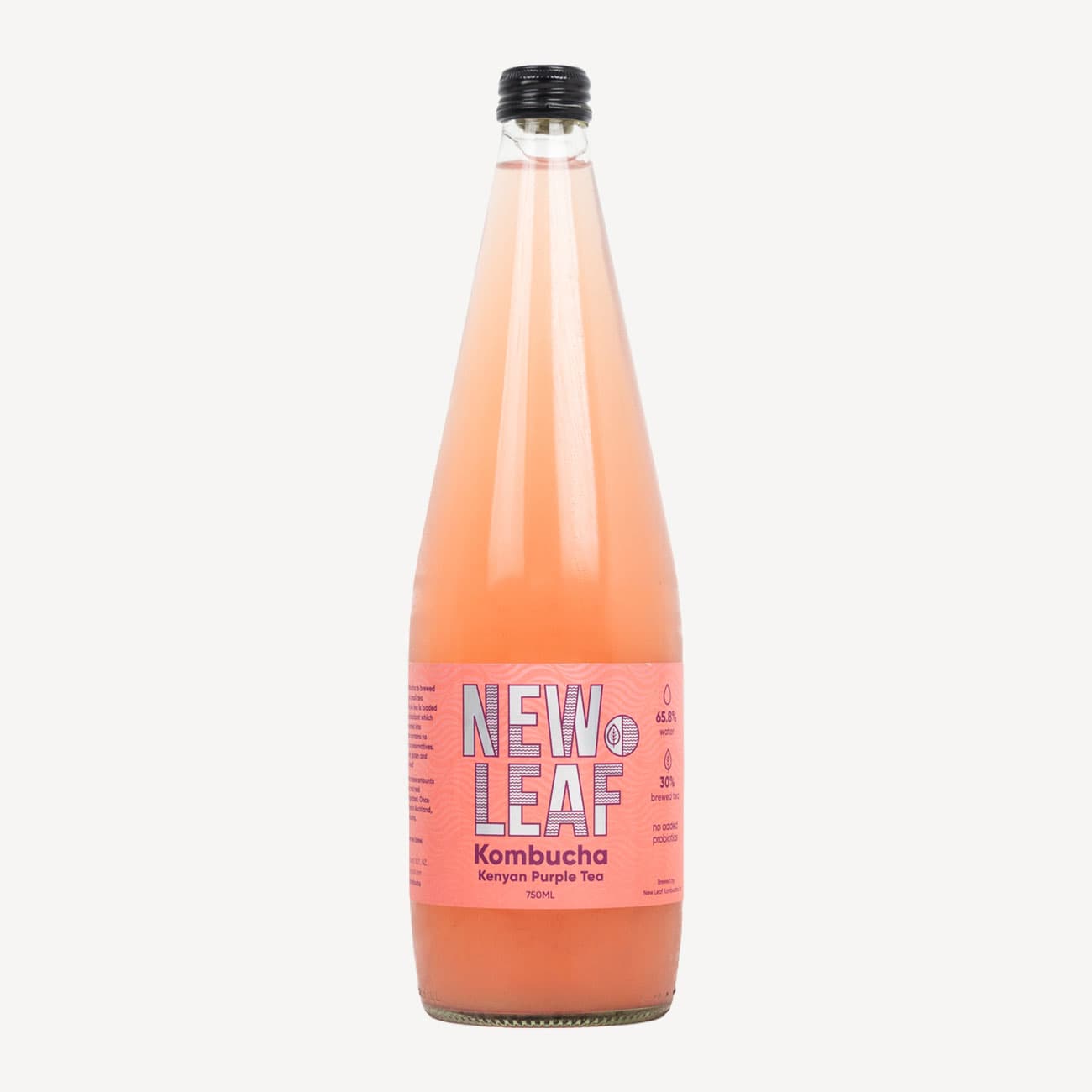 New Leaf Kenyan Purple Tea Kombucha 750ml