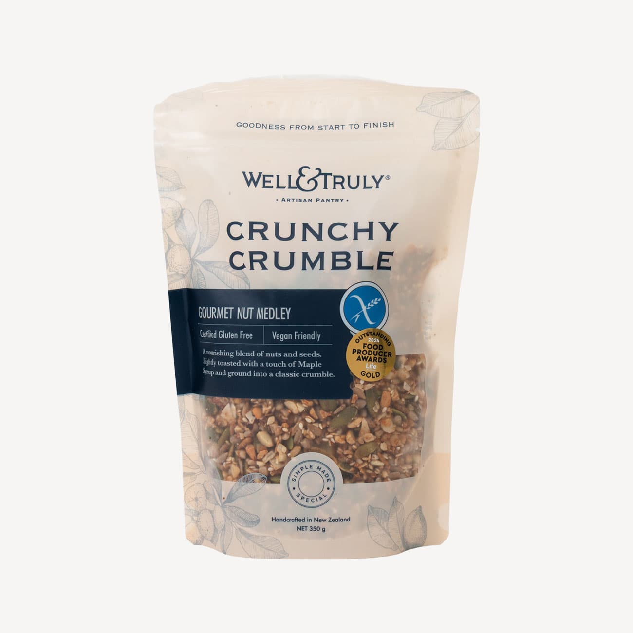 Well & Truly Crunchy Crumble Nut Medley 350g