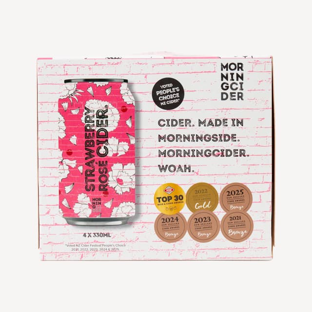 Morningcider Strawberry Rose Cans 4pk