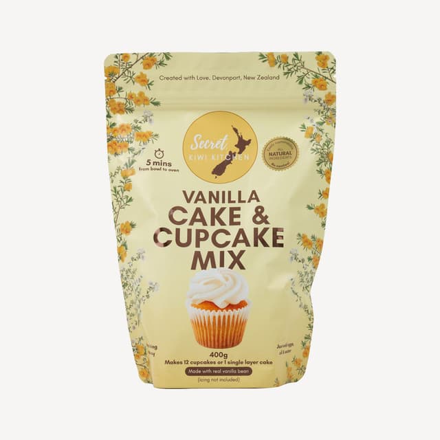Secret Kiwi Vanilla Cake and Cupcake Mix 400g