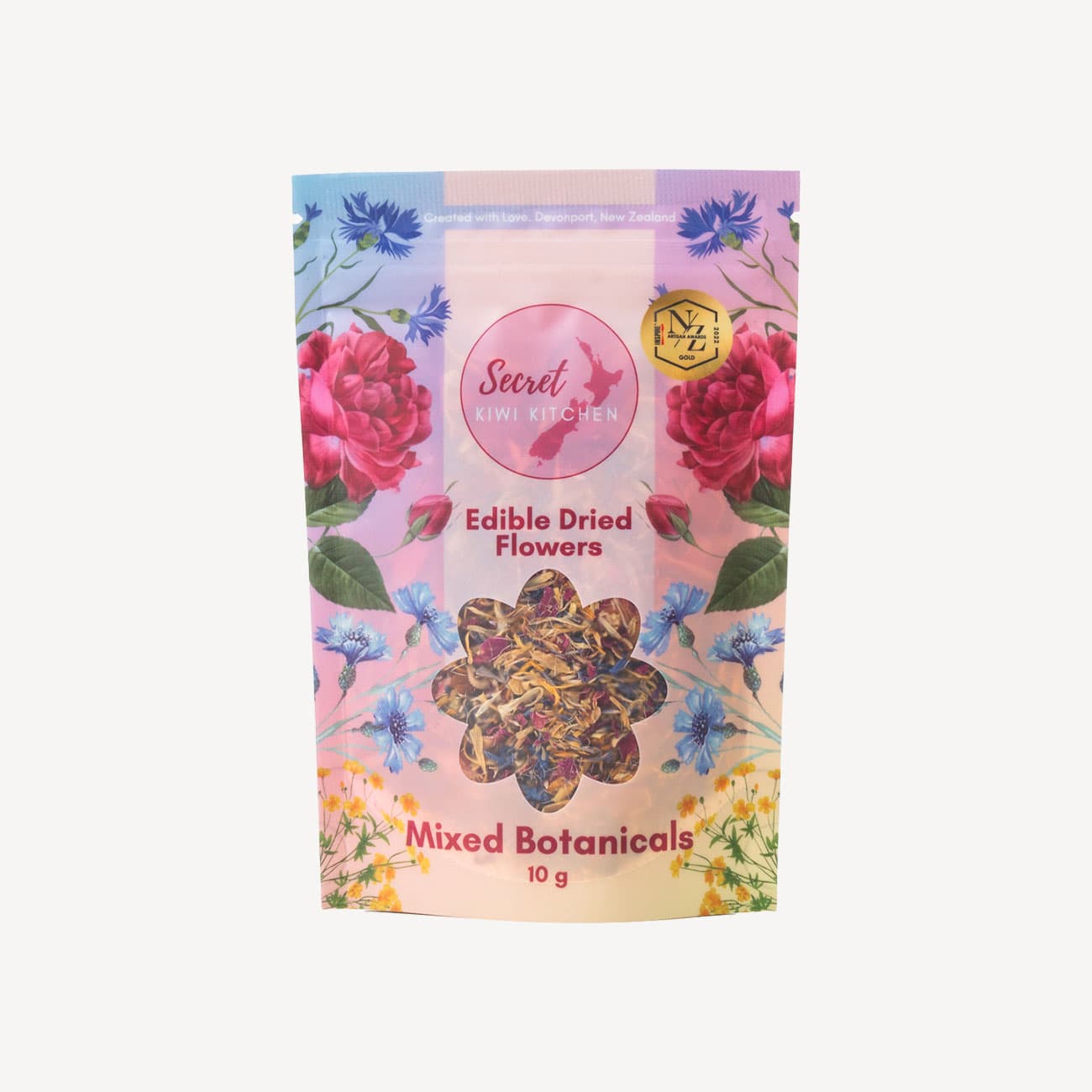 Secret Kiwi Edible Dried Flower - Mixed Botanicals 10g