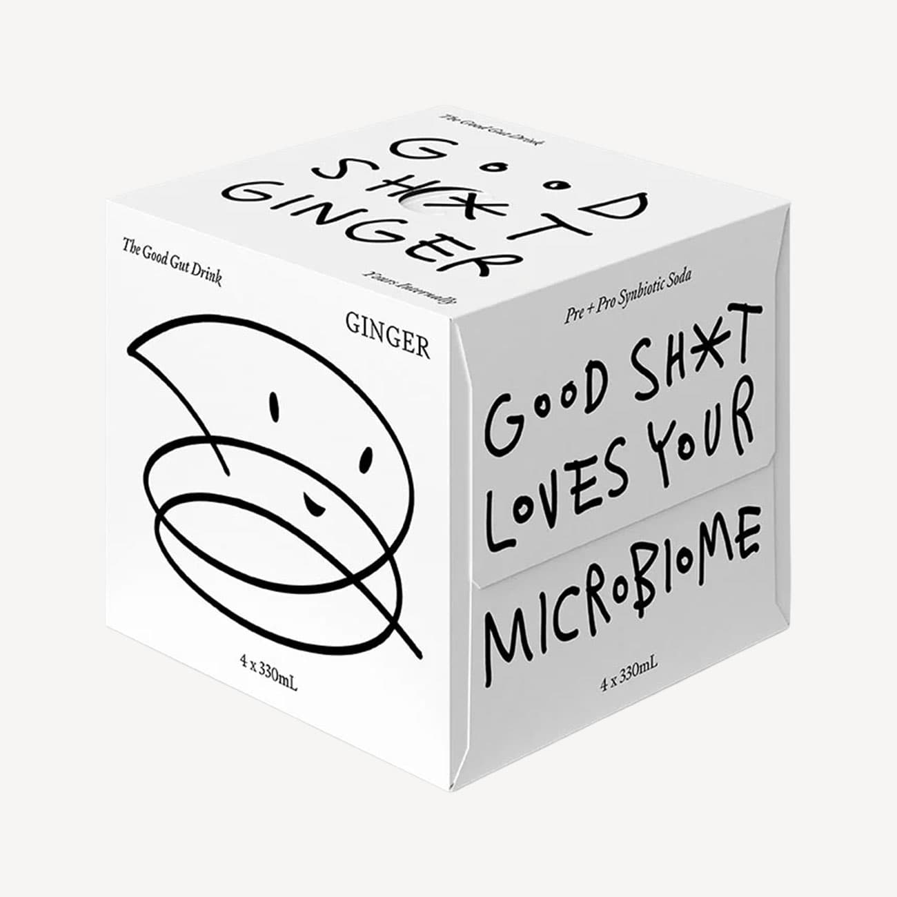 Good Sh*t Pre+Probiotic Soda Ginger 4 Pack