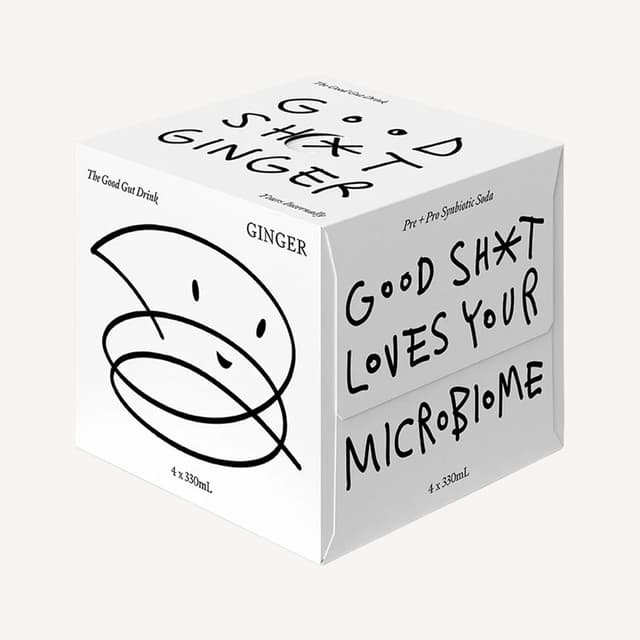 Good Sh*t Pre+Probiotic Soda Ginger 4 Pack