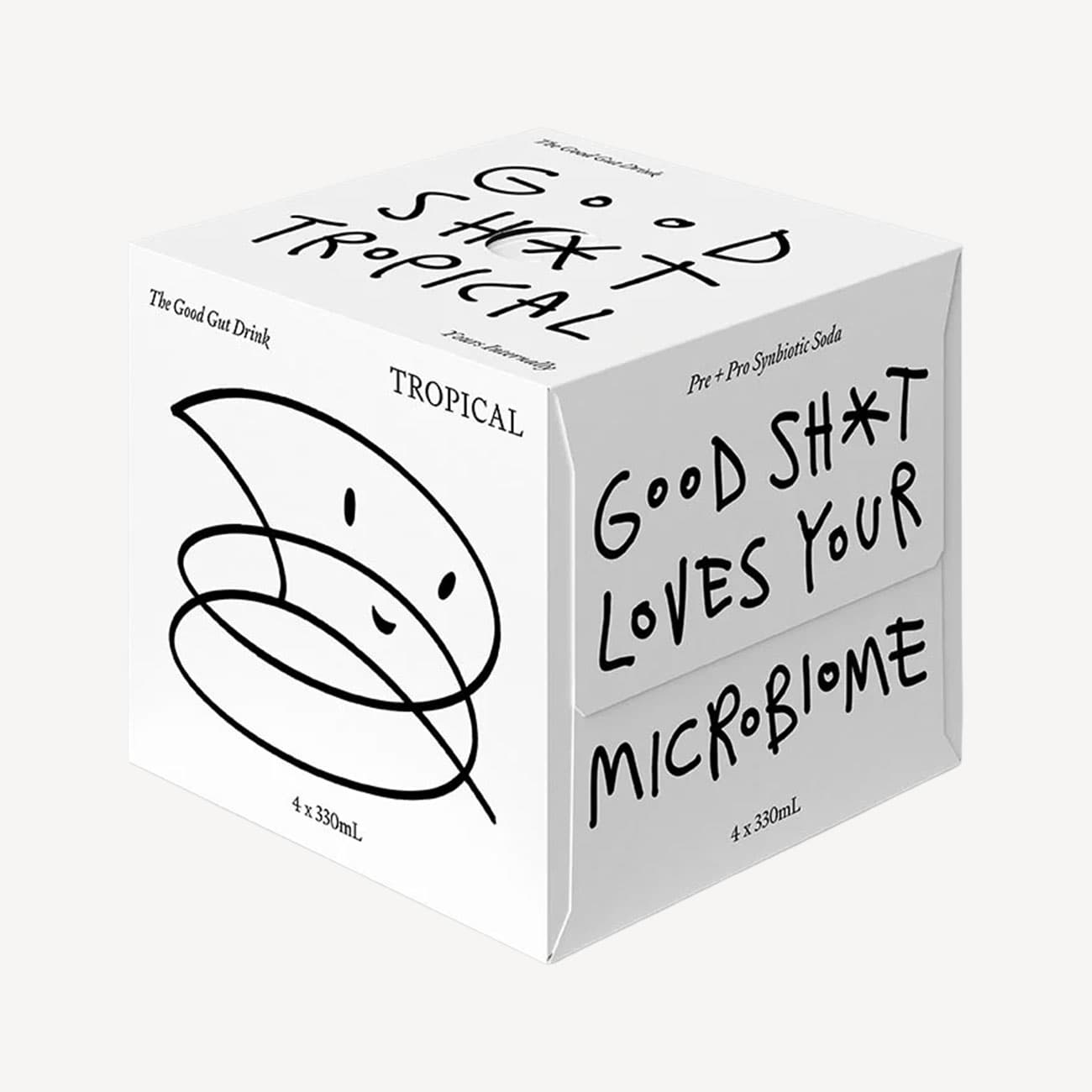 Good Sh*t Pre+Probiotic Soda Tropical 4 Pack