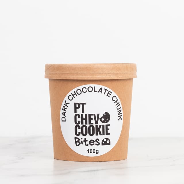 Pt Chev Cookies Dark Chocolate Chunk Cookie Bites 100g