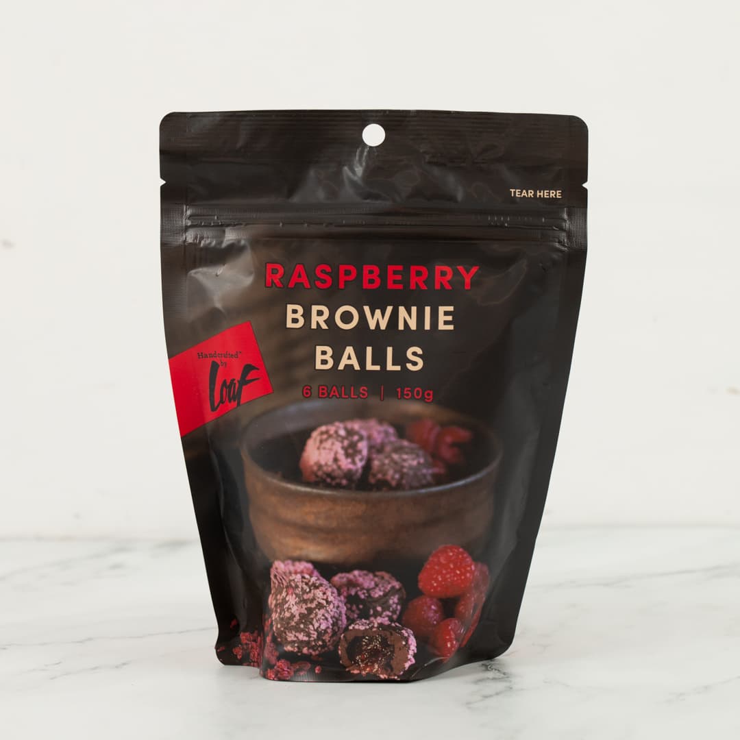 Loaf Raspberry Brownie Balls 150g