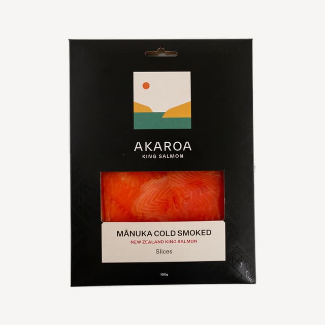 Akaroa Cold Smoked Salmon Slice 100g