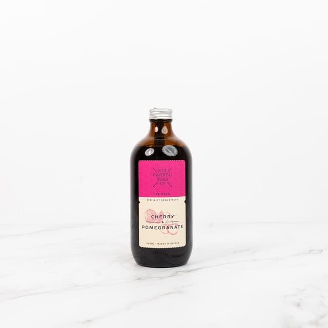 Six Barrel Syrup Cherry And Pomegrante 500ml