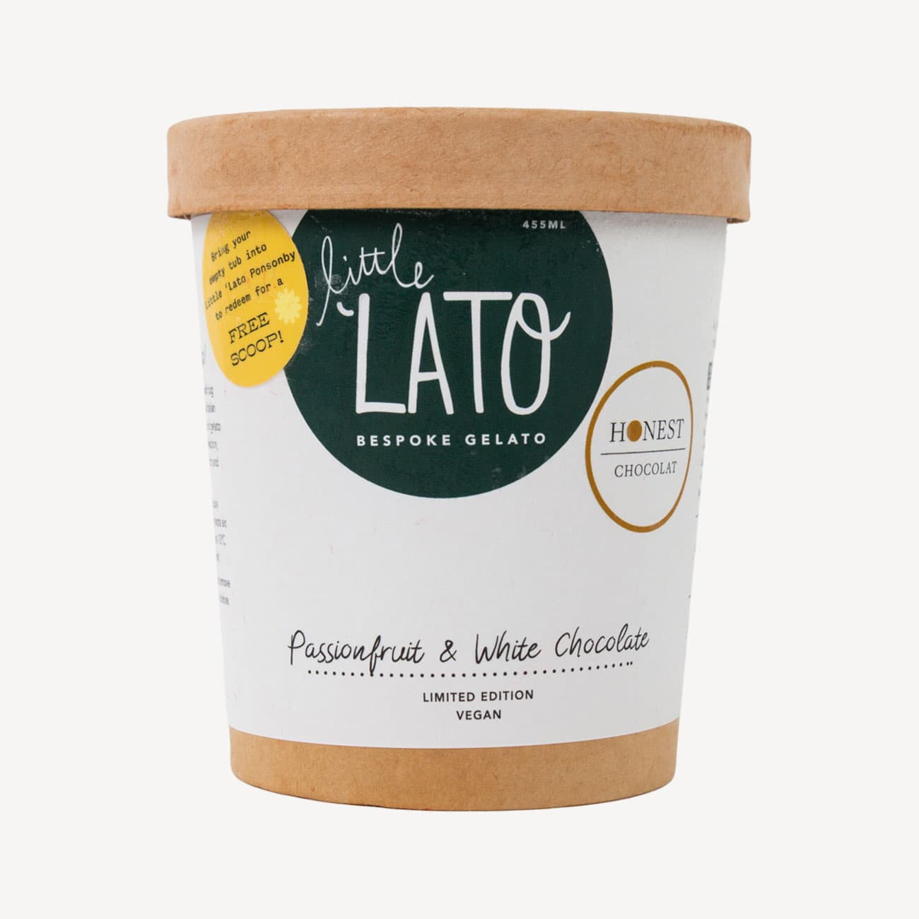 Little Lato Honest Chocolat Passionfruit White Chocolate 455ml