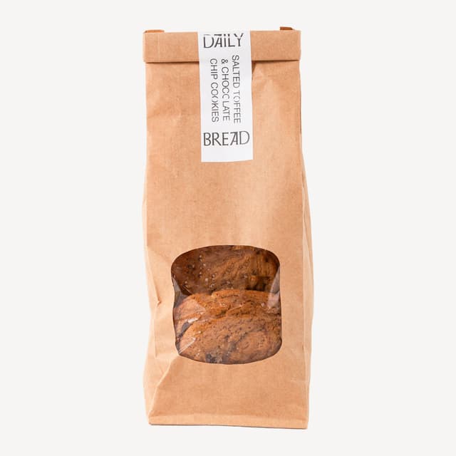 Daily Bread Salted Toffee & Chocolate Chip Cookies 4 Pack
