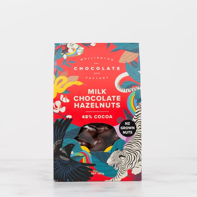 Wellington Chocolate Factory Milk Chocolate Hazelnuts 150g