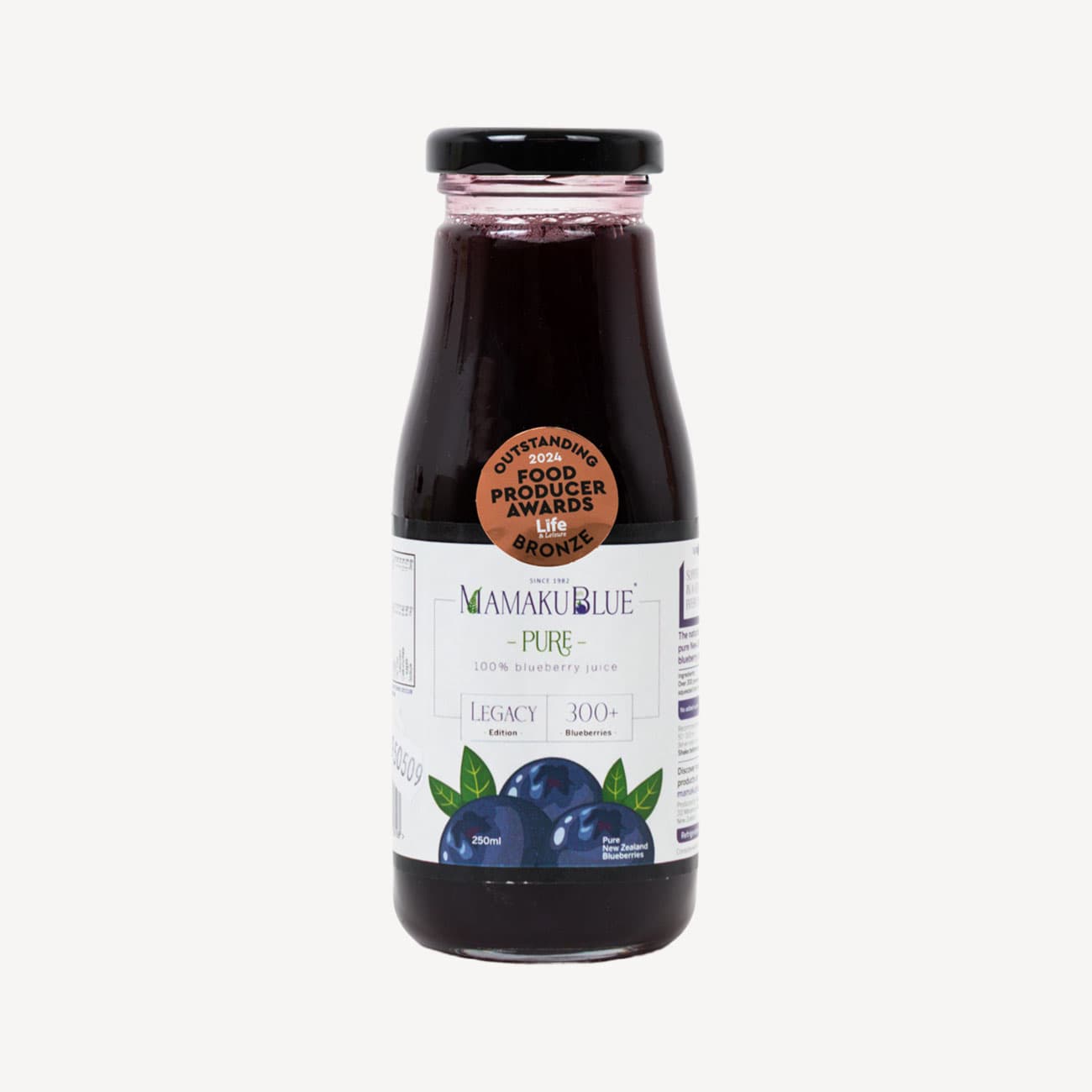 Mamaku Blue Pure 100% Blueberry Juice 250ml
