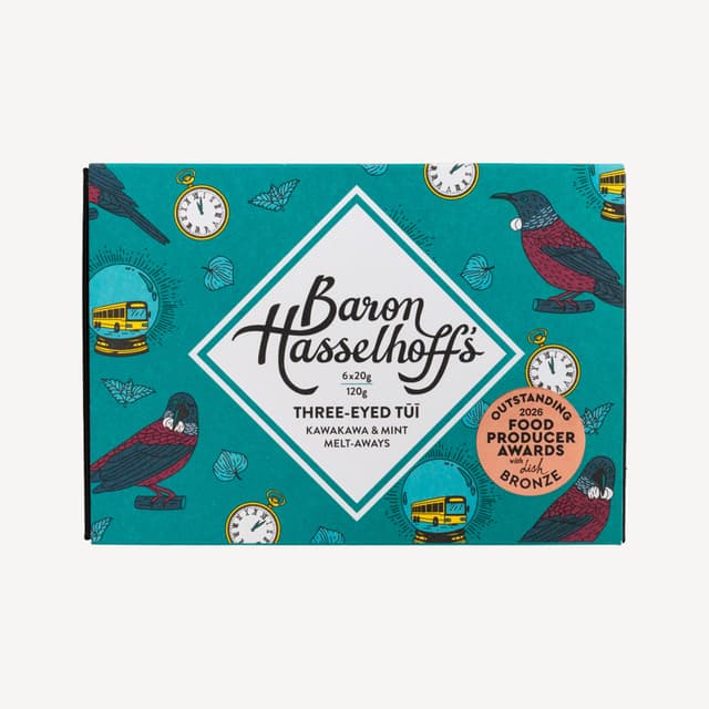Baron Hasselhoffs Three Eyed Tui Mint & Kawakawa Meltaways 120g