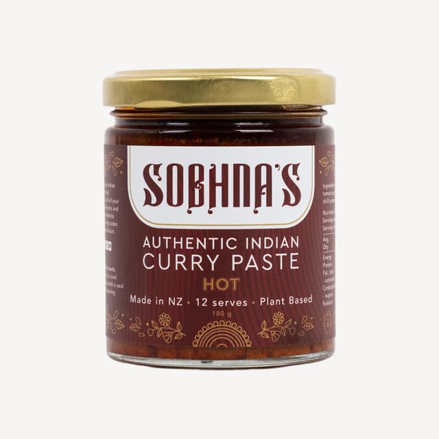 Sobhnas Authentic Hot Curry Paste 180g