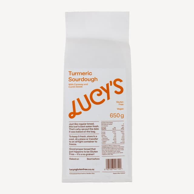 Lucys Turmeric Sourdough 650g